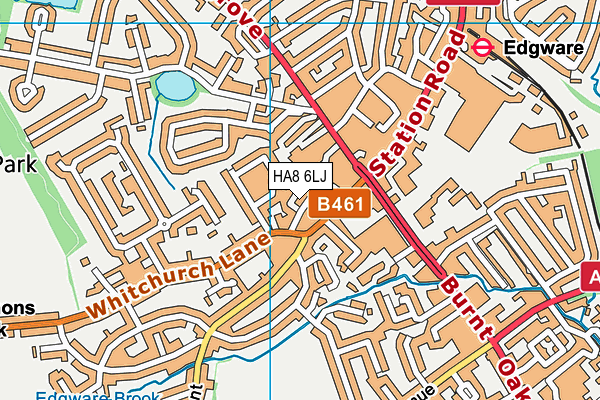 HA8 6LJ map - OS VectorMap District (Ordnance Survey) HA8 6LJ map - OS VectorMap District (Ordnance Survey)