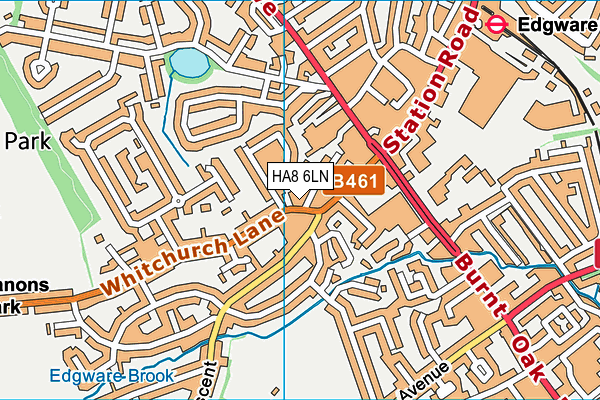HA8 6LN map - OS VectorMap District (Ordnance Survey) HA8 6LN map - OS VectorMap District (Ordnance Survey)