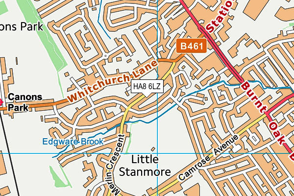 HA8 6LZ map - OS VectorMap District (Ordnance Survey) HA8 6LZ map - OS VectorMap District (Ordnance Survey)