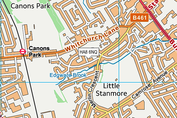 HA8 6NQ map - OS VectorMap District (Ordnance Survey) HA8 6NQ map - OS VectorMap District (Ordnance Survey)