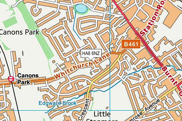 HA8 6NZ map - OS VectorMap District (Ordnance Survey) HA8 6NZ map - OS VectorMap District (Ordnance Survey)