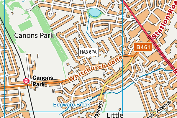 HA8 6PA map - OS VectorMap District (Ordnance Survey) HA8 6PA map - OS VectorMap District (Ordnance Survey)