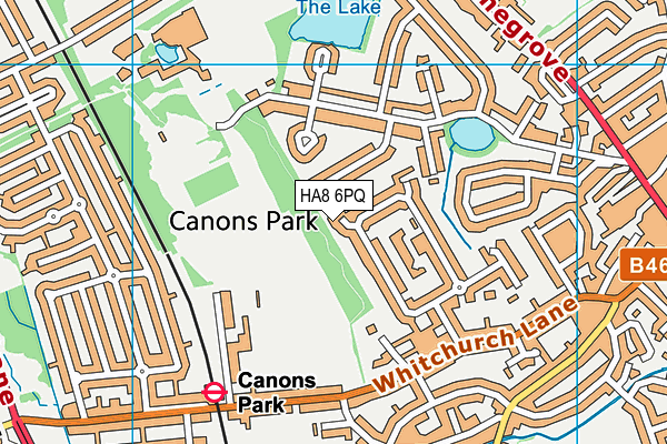 HA8 6PQ map - OS VectorMap District (Ordnance Survey) HA8 6PQ map - OS VectorMap District (Ordnance Survey)