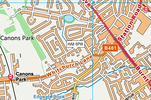 HA8 6PW map - OS VectorMap District (Ordnance Survey) HA8 6PW map - OS VectorMap District (Ordnance Survey)
