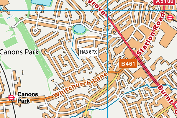 HA8 6PX map - OS VectorMap District (Ordnance Survey) HA8 6PX map - OS VectorMap District (Ordnance Survey)