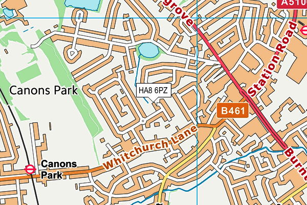 HA8 6PZ map - OS VectorMap District (Ordnance Survey) HA8 6PZ map - OS VectorMap District (Ordnance Survey)