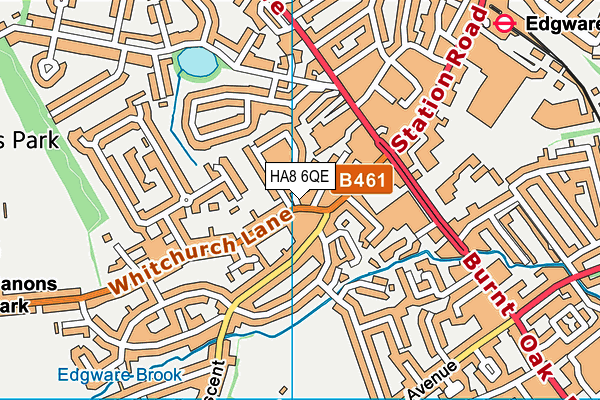 HA8 6QE map - OS VectorMap District (Ordnance Survey) HA8 6QE map - OS VectorMap District (Ordnance Survey)