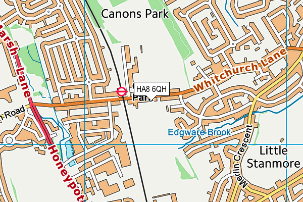 HA8 6QH map - OS VectorMap District (Ordnance Survey) HA8 6QH map - OS VectorMap District (Ordnance Survey)