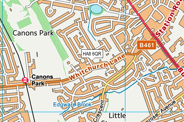 HA8 6QR map - OS VectorMap District (Ordnance Survey) HA8 6QR map - OS VectorMap District (Ordnance Survey)