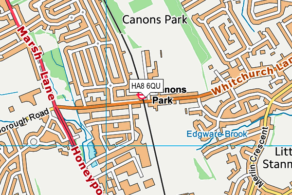 HA8 6QU map - OS VectorMap District (Ordnance Survey) HA8 6QU map - OS VectorMap District (Ordnance Survey)