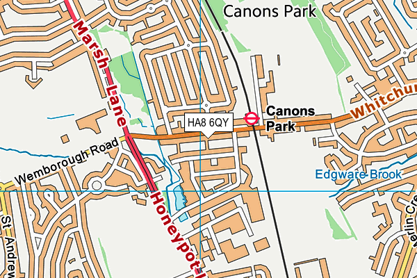 HA8 6QY map - OS VectorMap District (Ordnance Survey) HA8 6QY map - OS VectorMap District (Ordnance Survey)