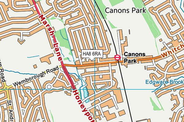 HA8 6RA map - OS VectorMap District (Ordnance Survey) HA8 6RA map - OS VectorMap District (Ordnance Survey)