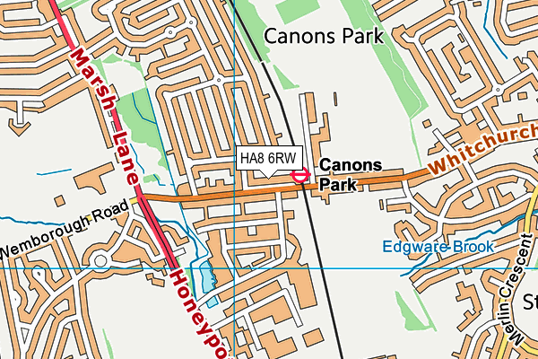 HA8 6RW map - OS VectorMap District (Ordnance Survey) HA8 6RW map - OS VectorMap District (Ordnance Survey)