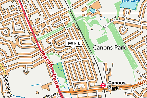 HA8 6TB map - OS VectorMap District (Ordnance Survey) HA8 6TB map - OS VectorMap District (Ordnance Survey)