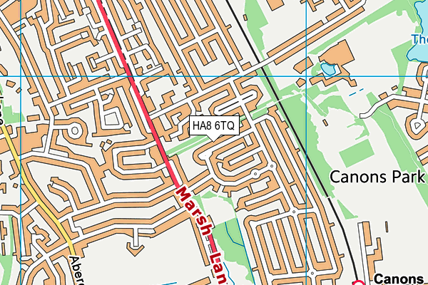 HA8 6TQ map - OS VectorMap District (Ordnance Survey) HA8 6TQ map - OS VectorMap District (Ordnance Survey)