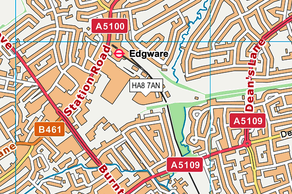 HA8 7AN map - OS VectorMap District (Ordnance Survey) HA8 7AN map - OS VectorMap District (Ordnance Survey)