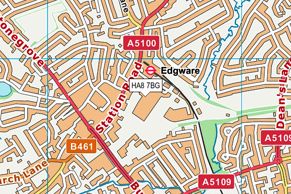HA8 7BG map - OS VectorMap District (Ordnance Survey) HA8 7BG map - OS VectorMap District (Ordnance Survey)