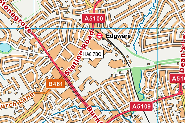 HA8 7BQ map - OS VectorMap District (Ordnance Survey) HA8 7BQ map - OS VectorMap District (Ordnance Survey)