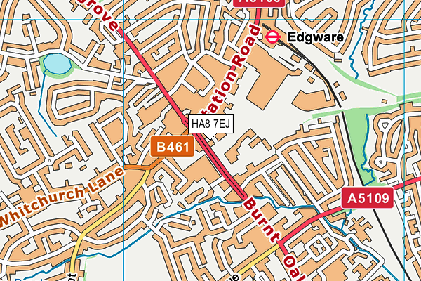 HA8 7EJ map - OS VectorMap District (Ordnance Survey) HA8 7EJ map - OS VectorMap District (Ordnance Survey)