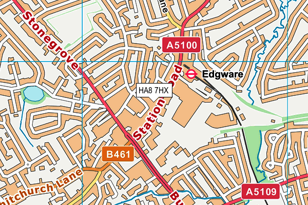 HA8 7HX map - OS VectorMap District (Ordnance Survey) HA8 7HX map - OS VectorMap District (Ordnance Survey)