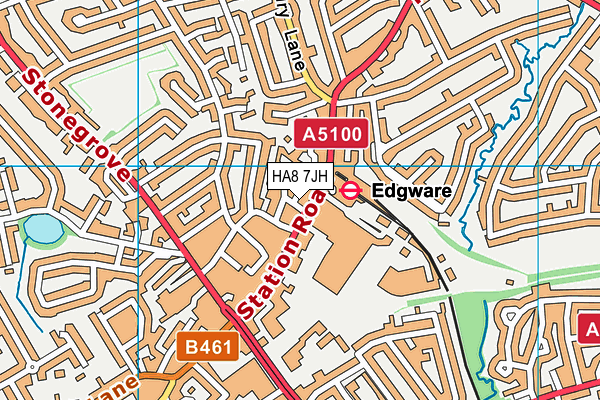 HA8 7JH map - OS VectorMap District (Ordnance Survey) HA8 7JH map - OS VectorMap District (Ordnance Survey)
