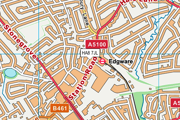 HA8 7JL map - OS VectorMap District (Ordnance Survey) HA8 7JL map - OS VectorMap District (Ordnance Survey)