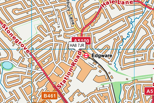 HA8 7JR map - OS VectorMap District (Ordnance Survey) HA8 7JR map - OS VectorMap District (Ordnance Survey)