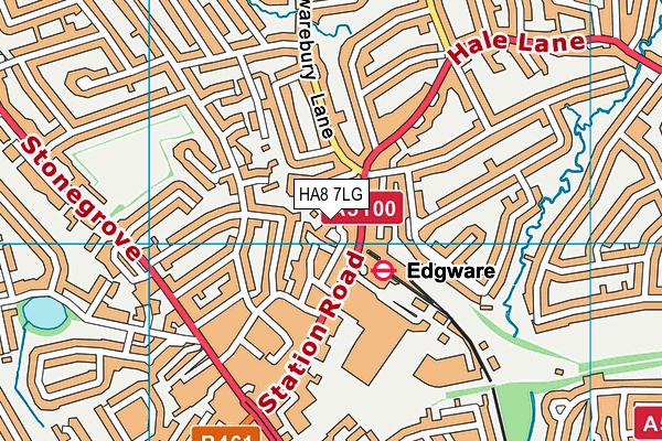 HA8 7LG map - OS VectorMap District (Ordnance Survey) HA8 7LG map - OS VectorMap District (Ordnance Survey)