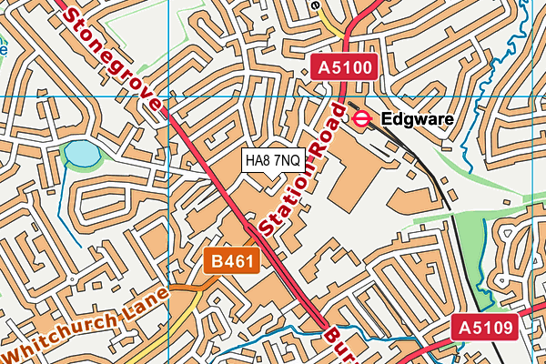 HA8 7NQ map - OS VectorMap District (Ordnance Survey) HA8 7NQ map - OS VectorMap District (Ordnance Survey)
