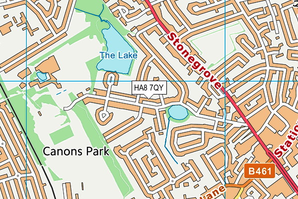 HA8 7QY map - OS VectorMap District (Ordnance Survey) HA8 7QY map - OS VectorMap District (Ordnance Survey)