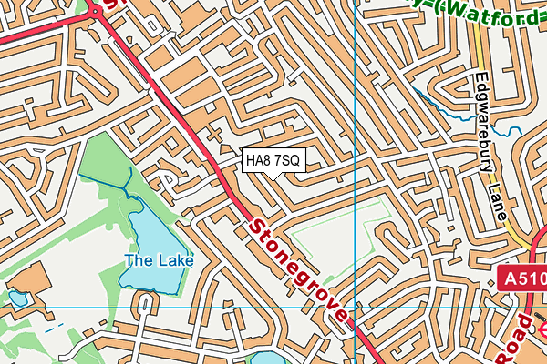 HA8 7SQ map - OS VectorMap District (Ordnance Survey) HA8 7SQ map - OS VectorMap District (Ordnance Survey)