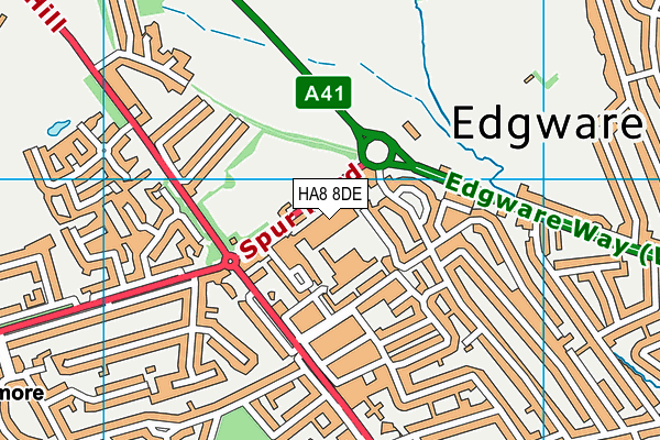 HA8 8DE map - OS VectorMap District (Ordnance Survey) HA8 8DE map - OS VectorMap District (Ordnance Survey)