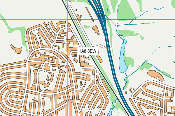 HA8 8EW map - OS VectorMap District (Ordnance Survey) HA8 8EW map - OS VectorMap District (Ordnance Survey)