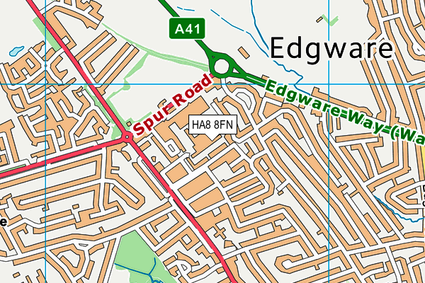 HA8 8FN map - OS VectorMap District (Ordnance Survey) HA8 8FN map - OS VectorMap District (Ordnance Survey)