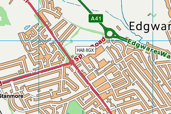 HA8 8GX map - OS VectorMap District (Ordnance Survey) HA8 8GX map - OS VectorMap District (Ordnance Survey)