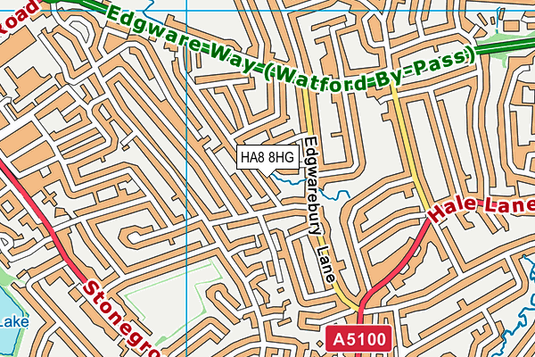 HA8 8HG map - OS VectorMap District (Ordnance Survey) HA8 8HG map - OS VectorMap District (Ordnance Survey)