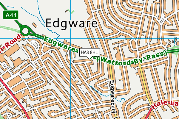 HA8 8HL map - OS VectorMap District (Ordnance Survey) HA8 8HL map - OS VectorMap District (Ordnance Survey)