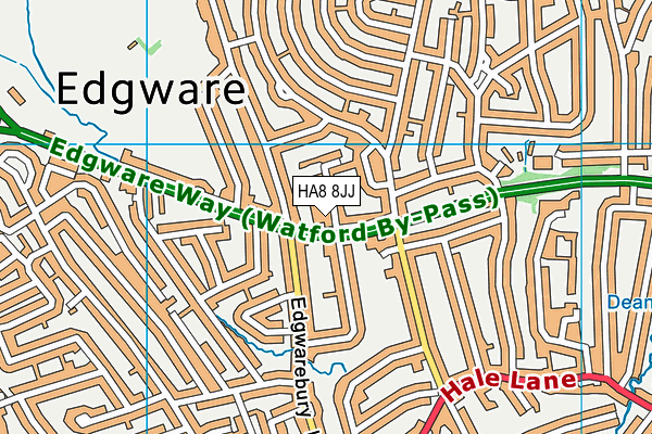 HA8 8JJ map - OS VectorMap District (Ordnance Survey) HA8 8JJ map - OS VectorMap District (Ordnance Survey)