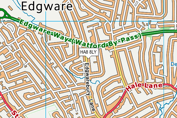 HA8 8LY map - OS VectorMap District (Ordnance Survey) HA8 8LY map - OS VectorMap District (Ordnance Survey)