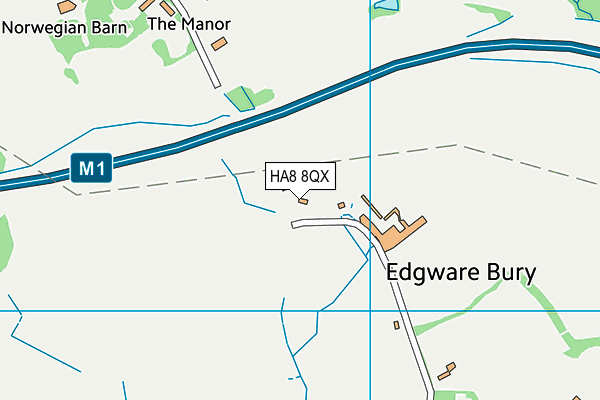 HA8 8QX map - OS VectorMap District (Ordnance Survey) HA8 8QX map - OS VectorMap District (Ordnance Survey)