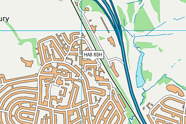 HA8 8SH map - OS VectorMap District (Ordnance Survey) HA8 8SH map - OS VectorMap District (Ordnance Survey)