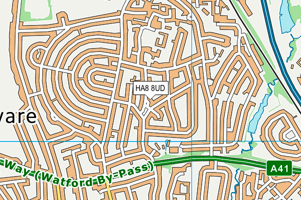HA8 8UD map - OS VectorMap District (Ordnance Survey) HA8 8UD map - OS VectorMap District (Ordnance Survey)