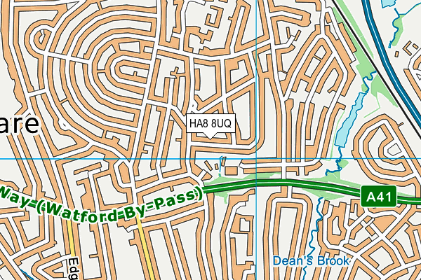 HA8 8UQ map - OS VectorMap District (Ordnance Survey) HA8 8UQ map - OS VectorMap District (Ordnance Survey)