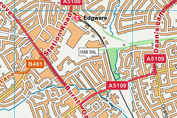 HA8 9AL map - OS VectorMap District (Ordnance Survey) HA8 9AL map - OS VectorMap District (Ordnance Survey)
