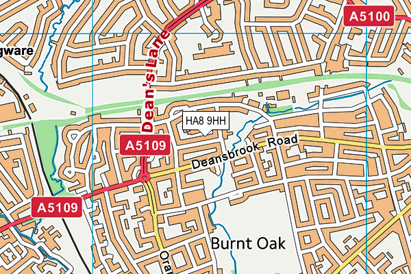 HA8 9HH map - OS VectorMap District (Ordnance Survey) HA8 9HH map - OS VectorMap District (Ordnance Survey)