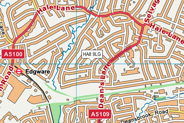 HA8 9LG map - OS VectorMap District (Ordnance Survey) HA8 9LG map - OS VectorMap District (Ordnance Survey)
