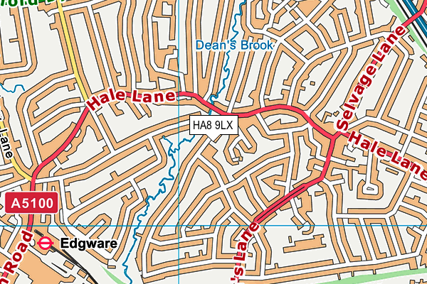 HA8 9LX map - OS VectorMap District (Ordnance Survey) HA8 9LX map - OS VectorMap District (Ordnance Survey)