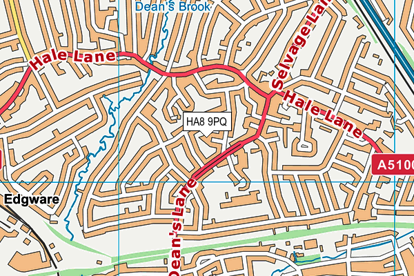 HA8 9PQ map - OS VectorMap District (Ordnance Survey) HA8 9PQ map - OS VectorMap District (Ordnance Survey)