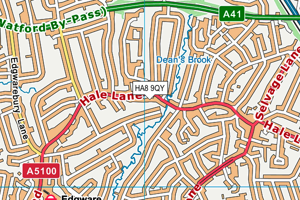 HA8 9QY map - OS VectorMap District (Ordnance Survey) HA8 9QY map - OS VectorMap District (Ordnance Survey)