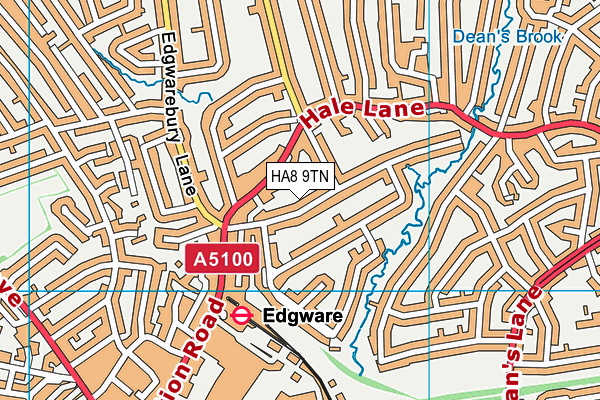 HA8 9TN map - OS VectorMap District (Ordnance Survey) HA8 9TN map - OS VectorMap District (Ordnance Survey)